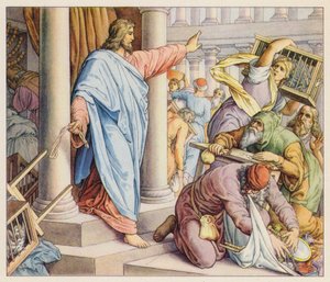 Jezus reinigt de Tempel