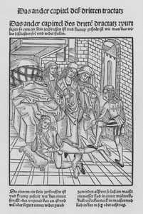 Het boek van Cirurgia door Hieronymus Brunschwig door (after) German School