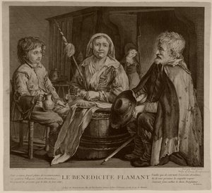 La bénédicité flamant (gravure)