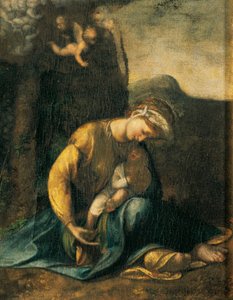 Zigeunermeisje door (c.1489 1534) Correggio