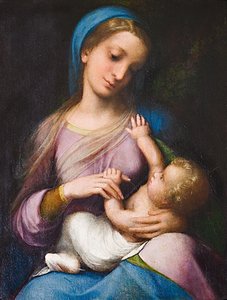 Madonna met Kind of Madonna Campori door (c.1489 1534) Correggio