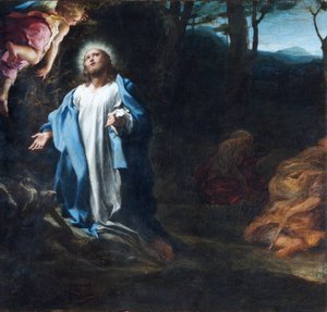 De doodsangst in de tuin, midden jaren 1520 door (c.1489 1534) Correggio