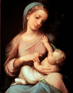 Maagd en Kind door (c.1489 1534) Correggio
