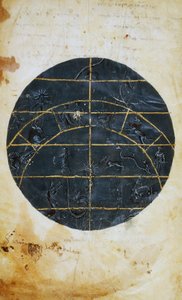 Noordelijk hemelgewelf, miniatuur, astronomische tabel door Ptolemaeus door (c.90 168)(after) Ptolemy