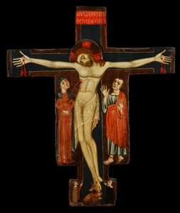 Kruisbeeld door (studio) Master of the Magdalene Altarpiece