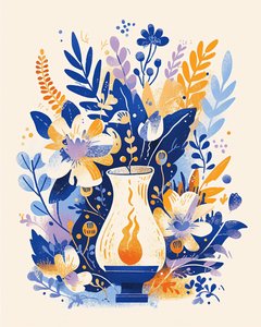 Schattige Retro Bloemen Geest huisdecoratie met Esthetische Boho muurkunst prints