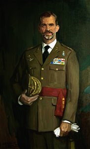 Portret van Felipe VI door Alejandro Cabeza