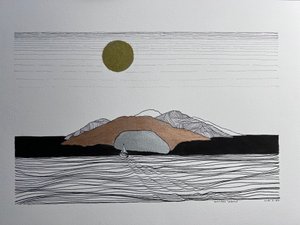 Gouden eiland door Urs Grünenfelder