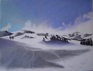Savoie februari 30x40 door Simon Fletcher