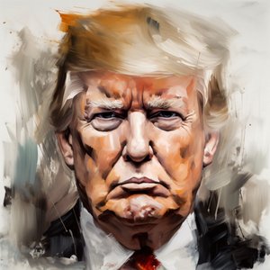 Donald trump portretschilderij te koop, Ingelijst wanddecoratie door F. Abderrahim