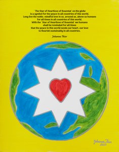 De Ster van Hartenliefde van Rosental als Symbool voor de Vrede in alle Landen van deze Wereld door Johanna Thier