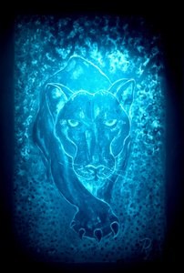 De panter - blauw door RosaLi