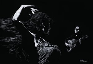 Flamenco optreden door Richard Young