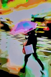 Psychedelisch meisje door Mavet
