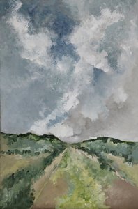 Weg in het groen