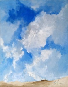 Zand en wolken door M. Vet