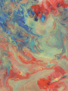 Rustgevende abstracte kunst door Albert Mansour