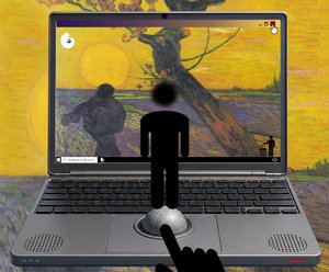 De ontmoeting van wereld en aarde (uit de serie Windows) door Alexander Eibach