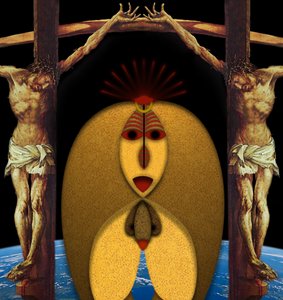 Ecce Homo (I) (het historische dier en de historische mens) door Alexander Eibach