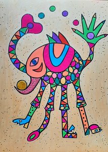 Girafvarken door Steffi_Seiler_Art