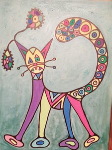 Gefrustreerde kat door Steffi_Seiler_Art