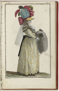 Cabinet des Modes ou les Modes Nouvelles, 15 Mars 1786, pl. I door A.B. Duhamel