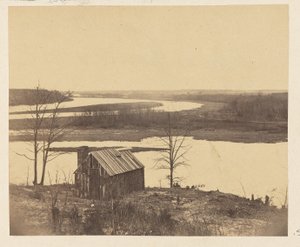 [Huis aan oever van rivier]. door A.J. Russell