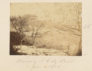 Landing bij City Point, Virginia door A.J. Russell