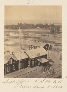 Hoofdinspecteurskantoor, Militaire Spoorweg Verenigde Staten, Alexandria, Virginia door A.J. Russell