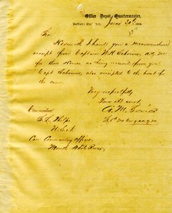 Brief van A. M. Sevier, Duvall
