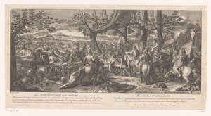 Verslagen koning Porus voor Alexander de Grote door A. Bormans