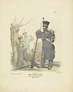 Flankeur in mars tenue, 1820-1825