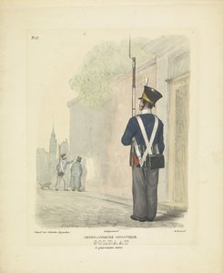 Soldaat in garnizoenstenue, 1820-1825 door A. Courtois