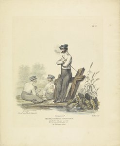 Soldaat in kazernetenue, 1820-1825 door A. Courtois