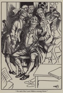 Illustratie voor The Essays of Elia door Charles Lamb door A. Garth Jones