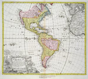 Kaart van de Amerika