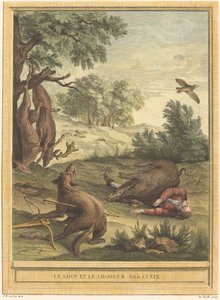 De wolf en de jager