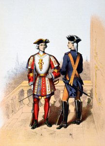 Koninklijke garde van de koning en cavalier, 18e eeuw door A. Lemercier