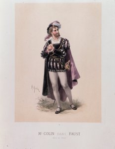 Monsieur Colin in de rol van Faust, opera door Charles Gounod