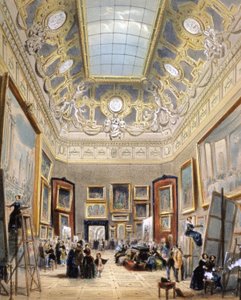Studiedag in het Louvre, c.1850