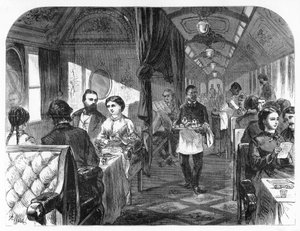 Palace Hotel Car, Union Pacific Railroad, ca. 1870 door A. R. Ward