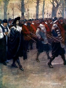 Koning Charles liep voor de laatste keer door de straten van Londen, 1649 door A. S. Forrest