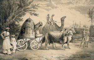 Haremkoets van de koning van Delhi door A. Soltykoff