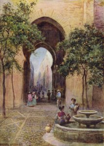 Een poort in Sevilla, Spanje