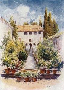 Generalife, Acequia Court door A. Trevor Haddon