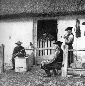 Vrije tijd voor koeherders, Hongarije, 1922 door A. W. Cutler