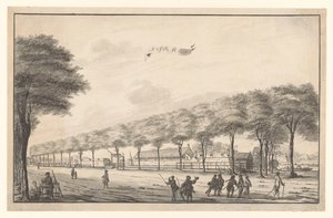 Gezicht op fort de Waterplaats aan de Molenvliet te Batavia