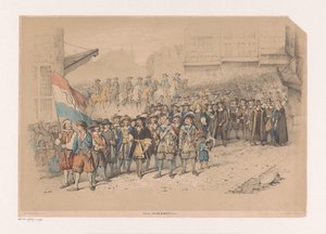 Historische optocht ter gelegenheid van de V.O.C. door A. van Groeneveldt