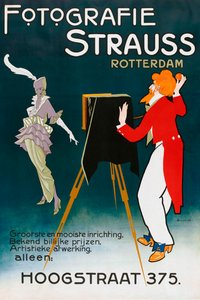 1914 poster reclame voor fotostudio door A. von Roessel