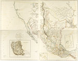 Een nieuwe kaart van Mexico en aangrenzende provincies